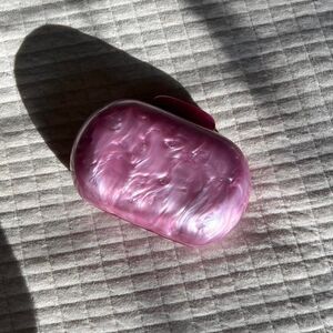 Pink Acrylic Marble Clutch